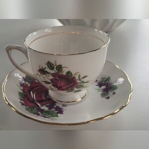 Royal Vale Bone China Tea Cup And Saucer Set